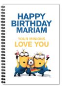 Minion Birthday Notebook