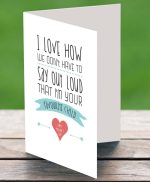 Favorite Child Customized Greeting Card