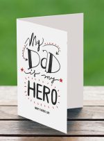 My Dad my hero Greeting Card