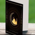 Black Eid Greeting Card