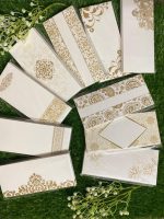 Golden White Envelopes - Pack of 10