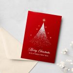 Merry Christmas & New Year Red Greeting Card - Image 2